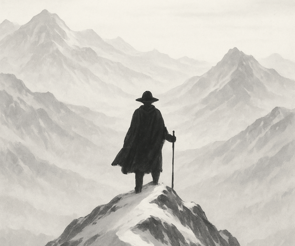 无人扶我青云志，我自踏雪至山巅
