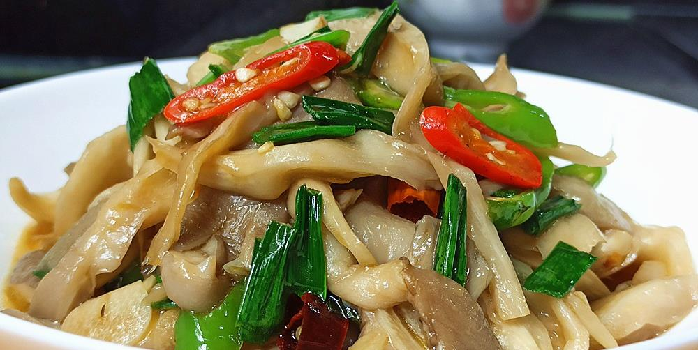 【家常菜】素炒平菇